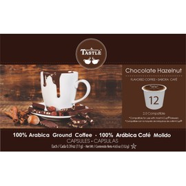 Cafe Tastlé Chocolate Hazelnut Single Serve Coffee, 72 Count (Pack of 6)