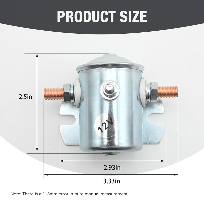 MDEOOSKY 934-1215-010 Continuous Duty Solenoid Relay 3-Terminal 24106 SPST Solenoid