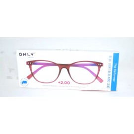 Blue Light ONLY EYEWEAR BLUE LIGHT BLOCKING " The Performer " READER + 2.50 New