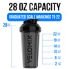 VELOMIX -2 Pack- 28 oz Protein Shaker Bottles for Protein