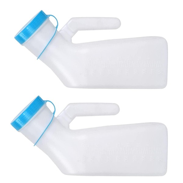 2 Pack Male Urinal Bottle with Glow in The Dark