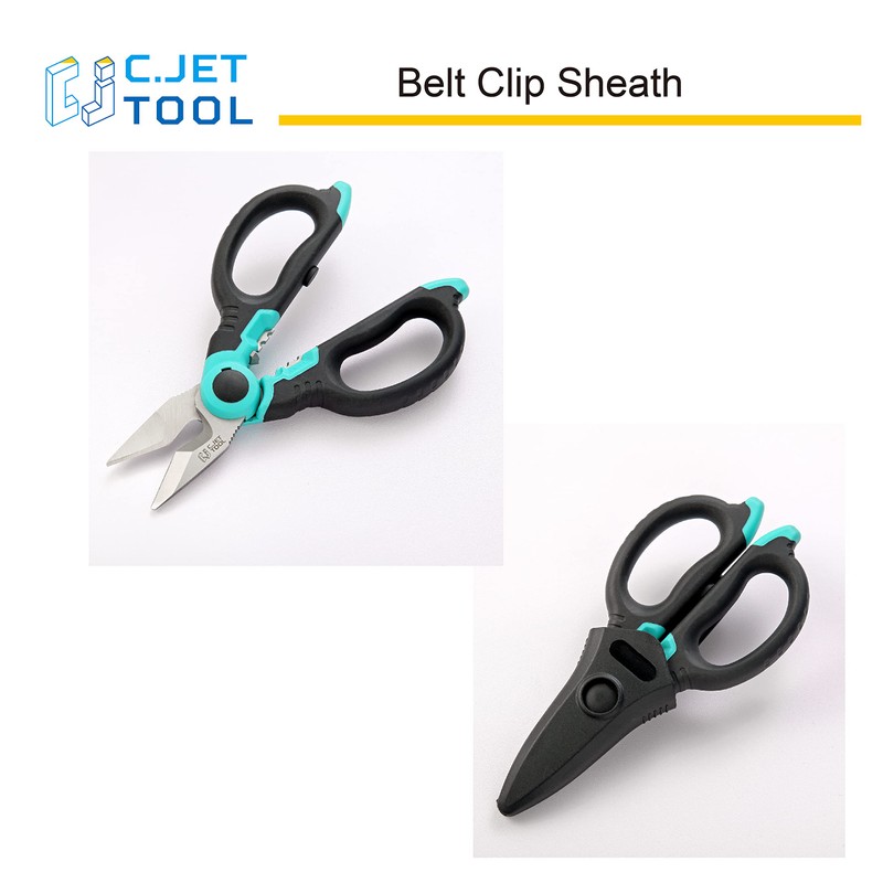 C.JET TOOL 6" Stainless Electrician Scissors Heavy Duty Professional for
