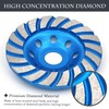 SWIGRANCE 2Pcs Diamond Concrete Grinding Cup Wheels 115mm 4-1/2" Set