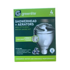 Greenlite 4 Pack Greenlite Water Saving Chrome Shower Head High Efficiency 1.5 GPM