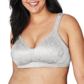 Playtex Womens 18 Hour Ultimate Lift & Support Cotton Stretch Wireless Bra Us474c, Grey Heather, 46DDD
