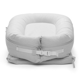 Dock A TOT Deluxe+ Cover - Fog Grey Chambray