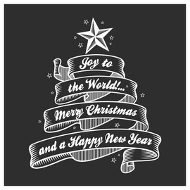 Joy to The World Christmas Window Cling Sticker by Stickers4