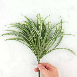 Factory Direct Craft Set of 2 Vinyl Artificial Grass 113" Floral Bushes for Floral Arraning and Decor