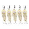 5PCS LED Fishing Lure Light Rustproof Stainless Steel LED Lighted