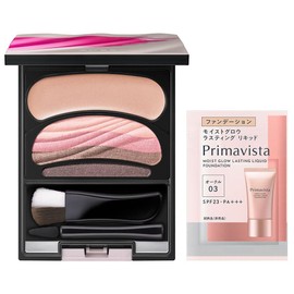 (Amzon.co.jp Exclusive) Sofina Orb Brush Brush Shadow N 12 Pink Type (Eye Shadow) + Rouge Sampling Supplies