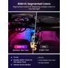 RGB+IC Car LED Lights, Smart 72 LED Car Interior Lights
