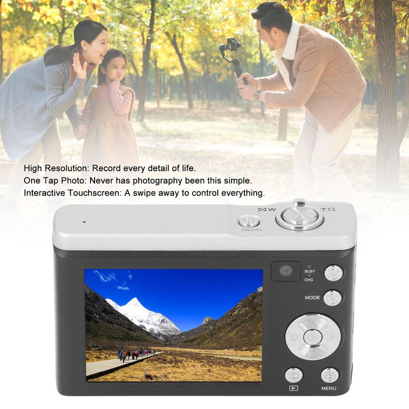 44MP Digital Camera 2.8in IPS Touch Screen 5K Dual Lens