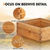 beeknows 8 Frame Super Beehive Board Unassembled Bee Box Wax
