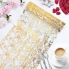 Table Runner 28cm x 5M Gold Metallic Table Runner, Sparkling