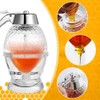 Honey Seasoning Bottle Honey Container Syrup Juice Dispenser Sealed Jar
