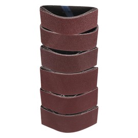 sourcing map 18pcs 2.5 x 14" Sanding Belts 3pcs Each of 60/80/120/150/240/400 Grit Aluminium Oxide Flush Joint Belt Sander Paper for Metal Woodworking Automotive Repair