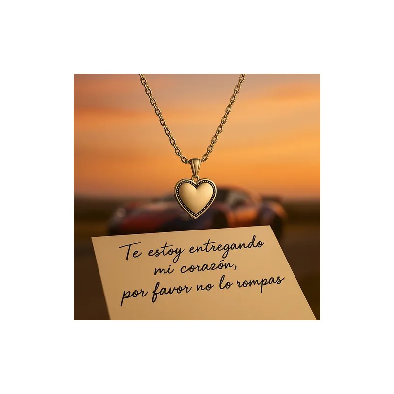 Collar De Culpa Tuya Mia Corazon Regalo Novia Aniversario