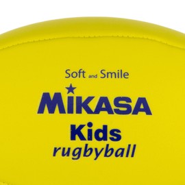 MIKASA Japan School Physical Education Research Association Certified Smile Rugby Ball (For Elementary School Students) EVA Material Weight Approx. 5.3 oz (150 g) Yellow KR-Y Recommended Inner Pressure 0.07 kgf/cm(L)