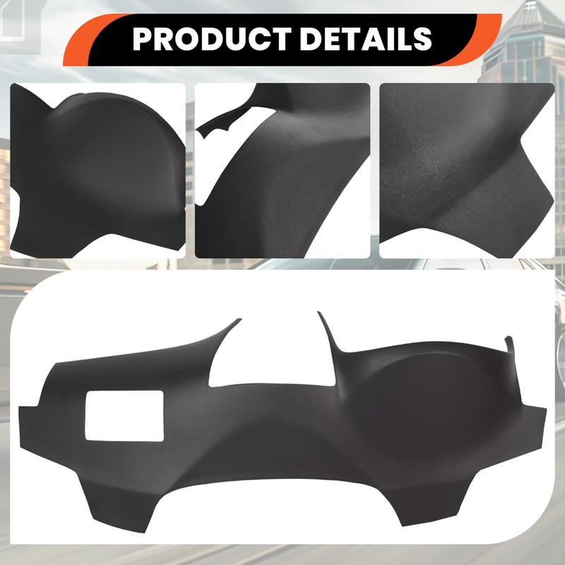 Kojem Black Dashboard Cap Cover Replacement Compatible with 2007-2011 Toyota
