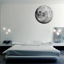 Moon Nursery Decor - Moon Wall Decal Outer Space Wall Mural Moon Planet Decorations Decor Wallpaper Stickers Removable Wall Murals Planets, c22