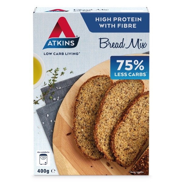 Atkins Low Carb Bread Mix 400g (Expiry 12/04/2024)