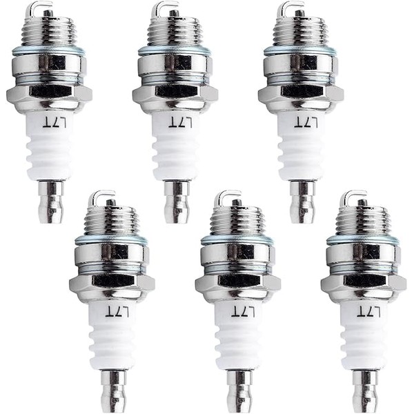 BRIOTA 6 Pcs L7T Spark Plugs, 2-Stroke Ignition Spark Plug