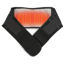 Back Support Belt, Tourmaline Self-Heating Magnetic Therapy Waist Protection Lumbar Support Belt (Black)