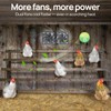 DC HOUSE 20W Solar Fan Powered Exhaust Fan for Chicken