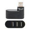 Jectse USB Splitter, 3 Port USB 2.0 Hub 180° Rotatable