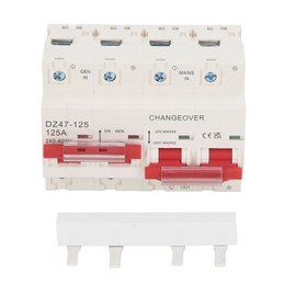 Interlock Transfer Circuit Breaker Dual Power 125A 2P and 2P 10KA Breaking Capacity Transfer Switch AC 240‑400V