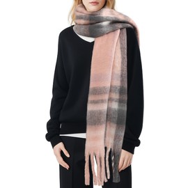 Ymomode Scarfs for Women Winter Women Warm Scarf Long Shawl Large Scarves Cold Weather Thick Blanket Scarfs Colorful Plaid