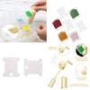 Embroidery Floss Organizer Box Set, 200 Pcs White Plastic Flossand
