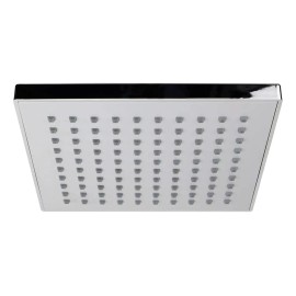 CNX Regadera Cuadrada 8 Pulgadas Cromada Meer Acabado Cromado Color Plateado