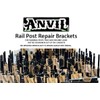 Anvil Repair 1" Rusted Out Black Iron Step Railing Posts