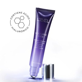 L'BEL - Nocturne Sérum Contorno de Ojos 15 ml, Tratamiento Nocturno en Crema, Acción contra Bolsas y Ojeras, con Ácido Hialurónico, Sistema Roll-On de Acero, para Mirada Más Joven, para Todas Edades