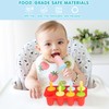 Miaowoof Silicone Popsicles Molds for Toddlers, 8-Cavity Non-BPA Premium Silicone
