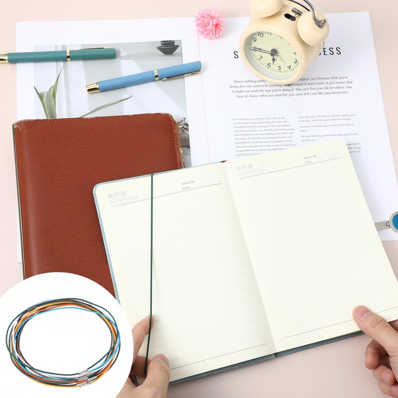 XLIUAX 13pcs Elastic Bands for Notebook, Travelers Notebook Spring Bands