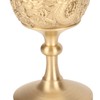 Gold Chalice Retro Embossed Style Thickened Brass Luxurious Elegant Luster