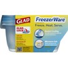 Gladware Freezerware Food Storage Containers, Large Rectangle Holds 64 Ounces