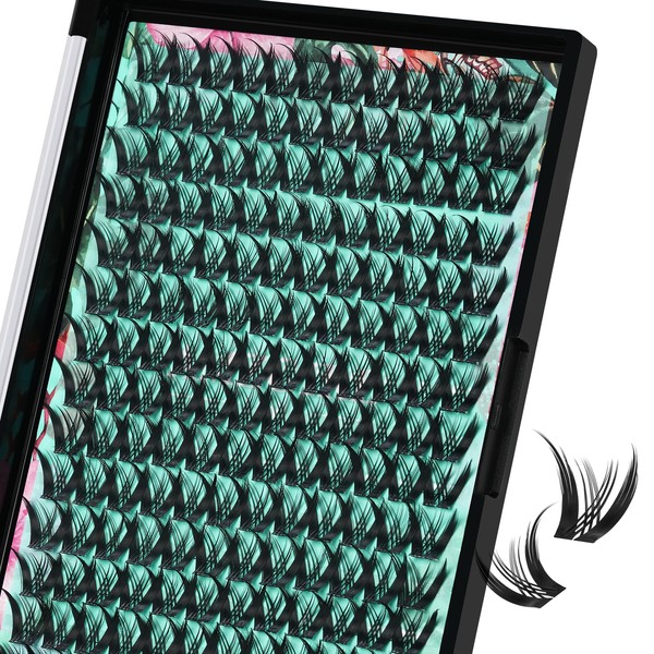 Cluster Lashes Manga 144 Pieces Eyelash Extensions Wet Look Ultra-Thin