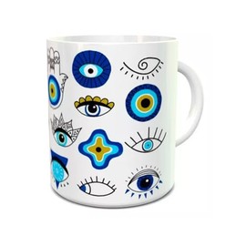 Taza Cerámica 11oz Ojo Turco Regalo
