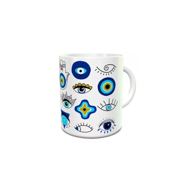 Taza Cerámica 11oz Ojo Turco Regalo