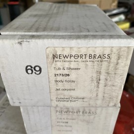 Newport Brass 2173/26 Chrome 1.75 Gpm Single Function Body Spray Trim