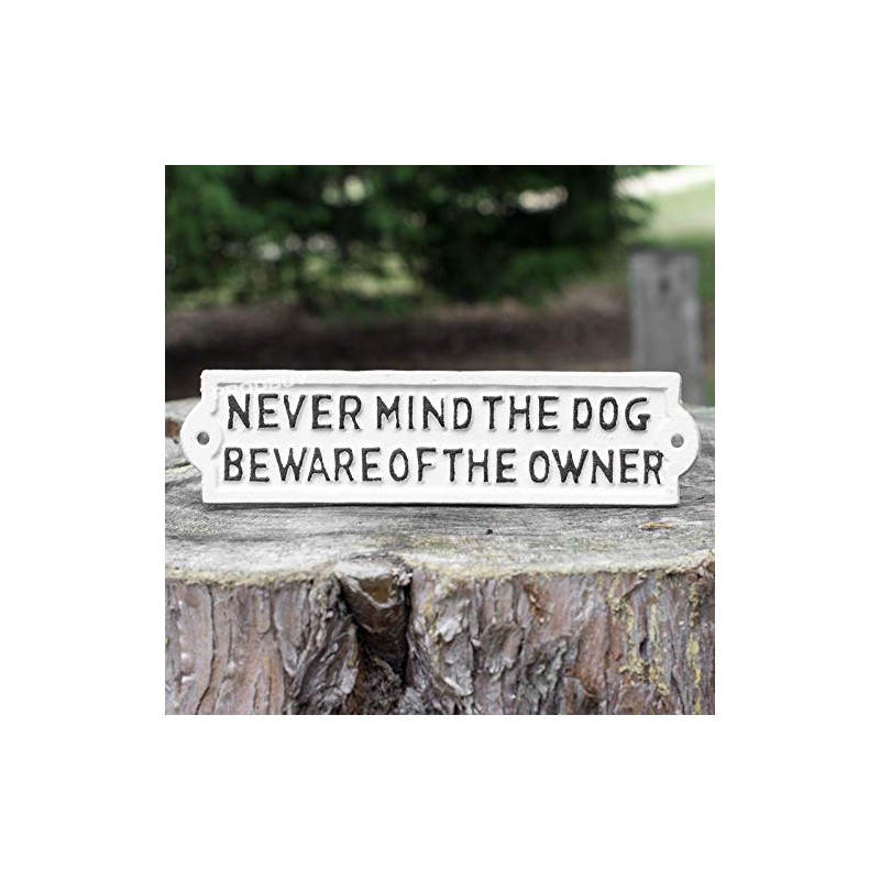 Prodbuy 22cm Cast Iron Never Mind The Dog Beware of