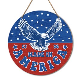 Patriotic Decor for Front Door, 4th of July Decoration for Front Door, Memorial Day Decoration for Home Office, Made in America