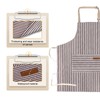 APRONPANDA 2-Pack Aprons for Women Men with Pockets Adjustable Bib