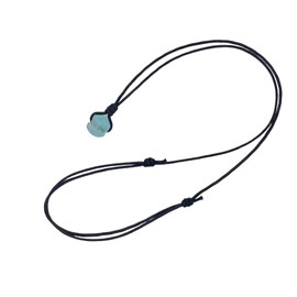 Mens Surfer Sea Glass Necklace-Men Surfing Seaglass Waterproof, Hawaii Jewelry, Hawaiian Vibes, Women Cute Choker, Beach Aesthetic Accessories, African Ocean Recycle Bead, Summer Boho (Blue Cloud)