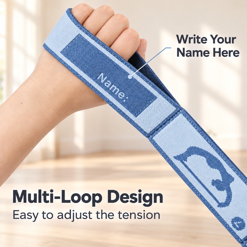 Elastic Stretch Band for Yoga & Fitness – Multi-Loop Resistance