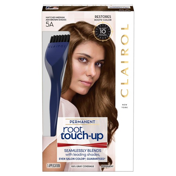 Clairol Root Touch-Up Permanent Hair Color Creme, 5A Medium Ash Brown, 1 Count