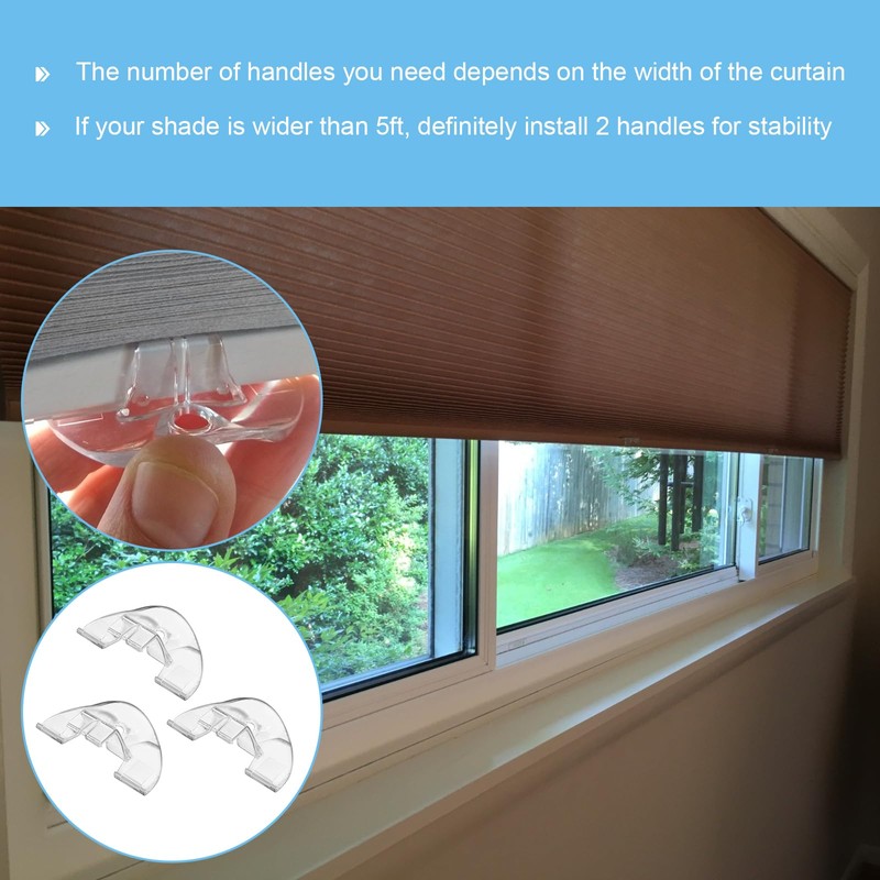 3 Pack Cordless Honeycomb Shade Lift Handles for Graber Bali